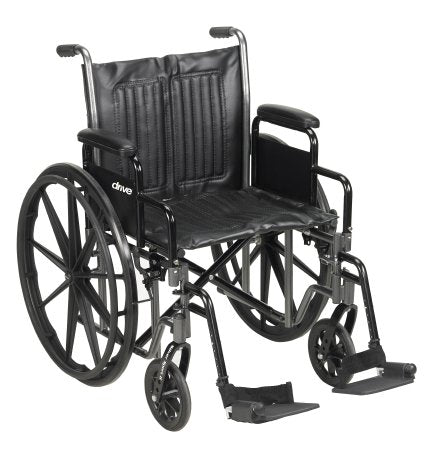 Wheelchair Desk Length Arm Padded, Removable Arm Style Composite Wheel Black 22 Inch Seat Width 450 lbs. Weight Capacity