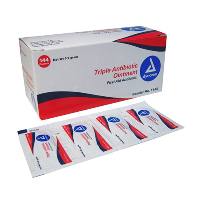 Dynarex #1182 Triple Antibiotic Ointment / 0.9g foil packet - fhmedicalservices