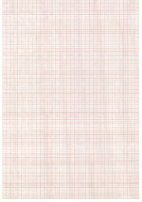 GE Marquette Z-Fold Red Grid Chart Paper with Blank Header #9402-024 - fhmedicalservices