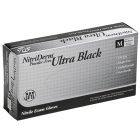 Innovative Health Black Nitrile Gloves #187200 - Medium