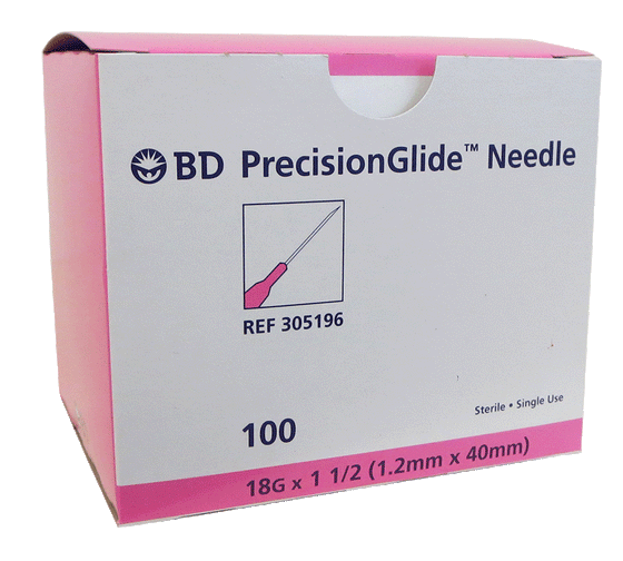 Syringe, Luer Lock, BD Luer-Lok™, BD PrecisionGlide™, 100/Box