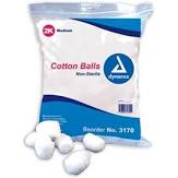 Dynarex #3170 Cotton Ball, Medium, Non-Sterile - 2000/pk - fhmedicalservices