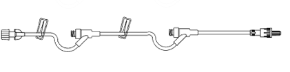 Amsino International #003202 Extension Set 27 Inch Tubing 4.9 mL Priming Volume / 50cs - fhmedicalservices