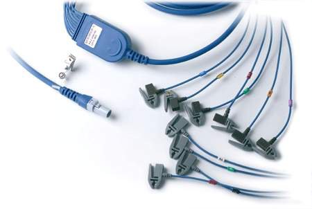 Quinton/Mortara #60-00184-0143 10 Lead Q-Stress Cable, Pinch Connectors - fhmedicalservices