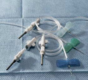 Kawasumi Laboratories #DBM1-25G Blood Collection Set 25 Gauge 3/4 Inch Needle Length Conventional Needle 12 Inch Tubing Sterile - 50/bx - fhmedicalservices