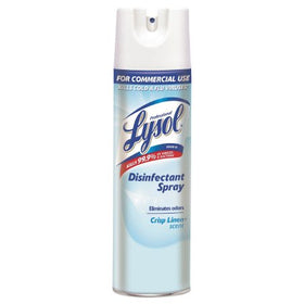 Lysol® Surface Disinfectant Cleaner Alcohol Based Aerosol Spray Liquid 19 oz. Can Crisp Linen Scent