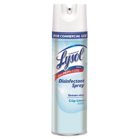 Lysol® Surface Disinfectant Cleaner Alcohol Based Aerosol Spray Liquid 19 oz. Can Crisp Linen Scent