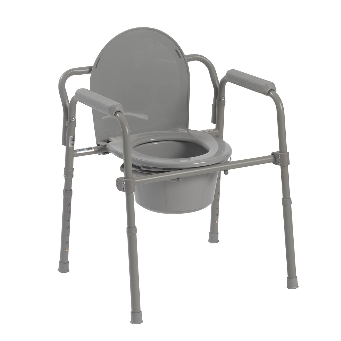 Folding Steel Commode by Drive Medical #11148N4 - fhmedicalservices