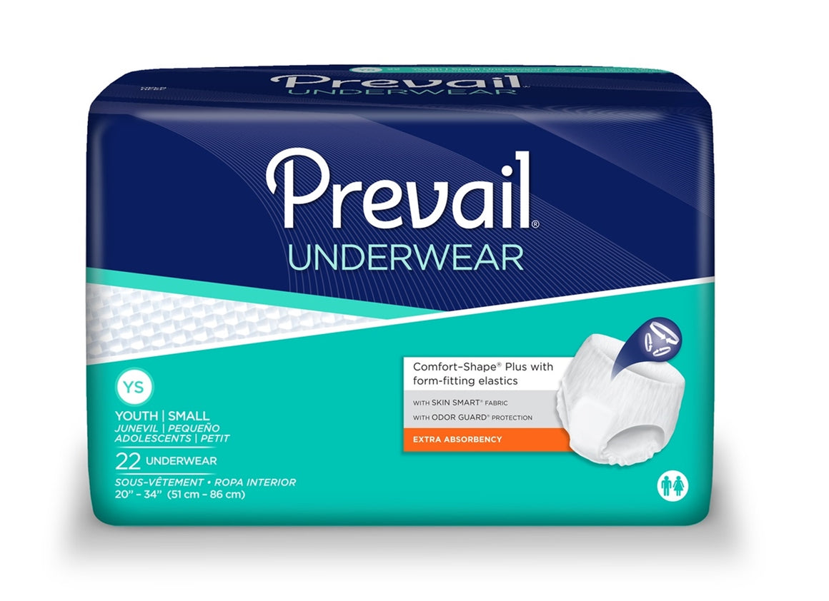Prevail Extra Underwear, YOUTH / SMALL ADULT, Pull On, #PV-511 - Pack of 22 - fhmedicalservices