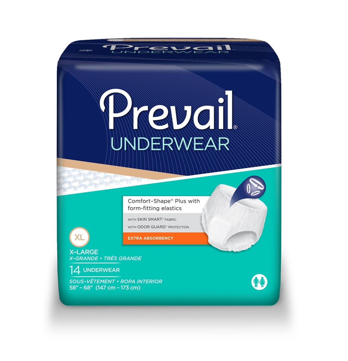Prevail Extra Underwear, XLarge, Pull On, #PV-514 - Pack of 14 - fhmedicalservices